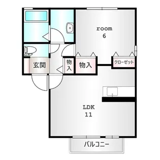 リュエルA【1階】の間取り