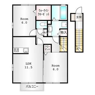 CASA II【2階】の間取り