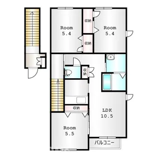 シャーメゾン百寿【2階】の間取り