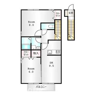 ブレアA【202号室】の間取り