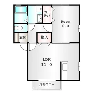 ドミールSUGURO【2階】の間取り