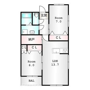 エフォール【301号室】の間取り