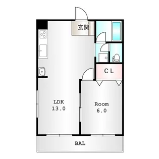 ロビンソンハイツ豊岡【2階】の間取り