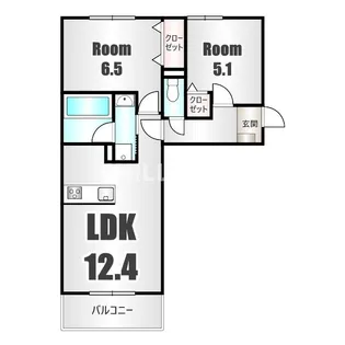 La Maison天川原町一丁目 B棟【2階】の間取り