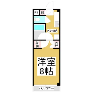 レジデンスオオタ【2階】の間取り