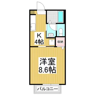 シャーメゾン杉山【1階】の間取り