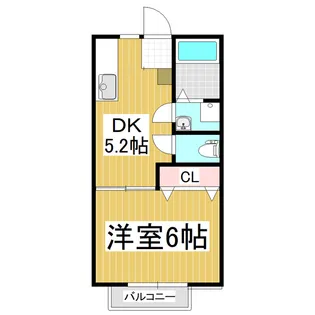 コメキエンⅠ・Ⅱ【1階】の間取り