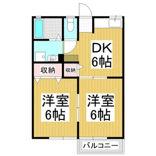 メゾン・マリエ【1階】の間取り