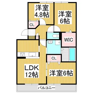 BLESTON ARUGA【3階】の間取り