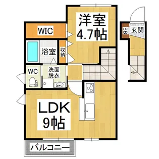 シャーメゾンシルキー【2階】の間取り