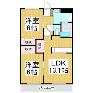 ボヌール・ポルシュ【1階】の間取り