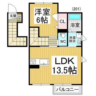 プロヌーブステラ【2階】の間取り