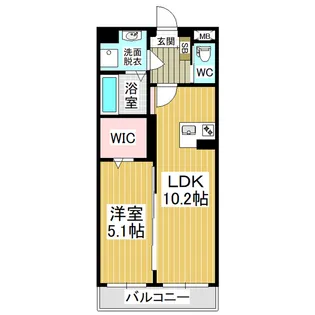 コリーヌつかさ【1階】の間取り