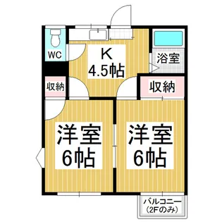 フォーブルあおき【1階】の間取り