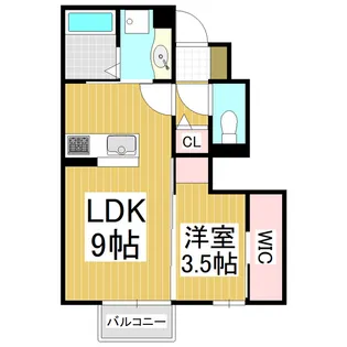 コンフォルタ野溝【1階】の間取り