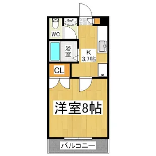 芙蓉ハイツ【2階】の間取り