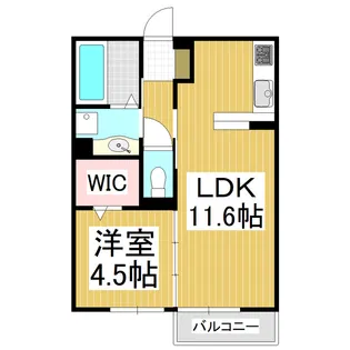 パルムドールA【2階】の間取り