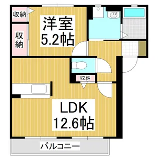 汽車道【2階】の間取り
