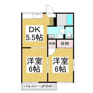 フレグランス平田【1階】の間取り