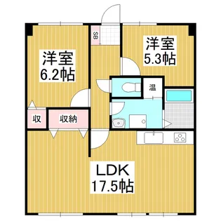 アコールマンション平田 403号【4階】の間取り