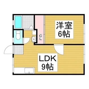 パナハイツ古田【2階】の間取り