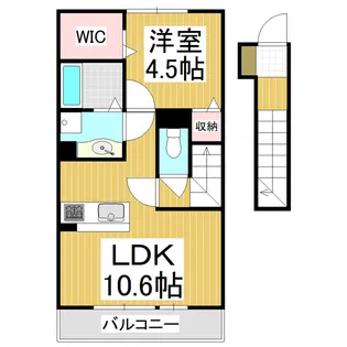 サンソレイユ【2階】の間取り
