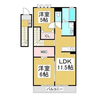メゾン・コンフォール【2階】の間取り