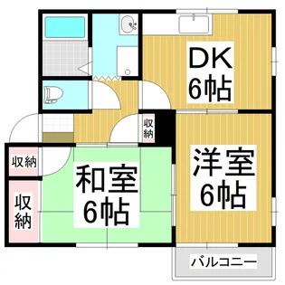 フレグランス信濃【201号室】の間取り