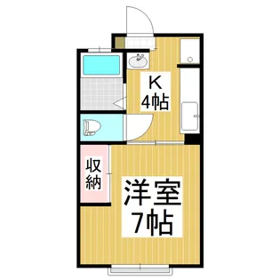 ドミールB【15号室】の間取り