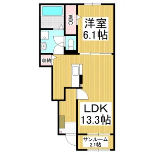 フィールドヒル 塩尻Ⅰ【1階】の間取り