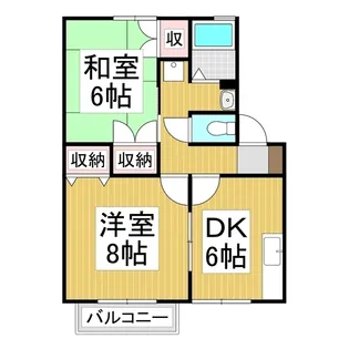 セジュール上條【1階】の間取り