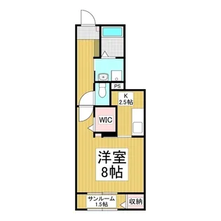 コーポ林Ⅱ【1階】の間取り