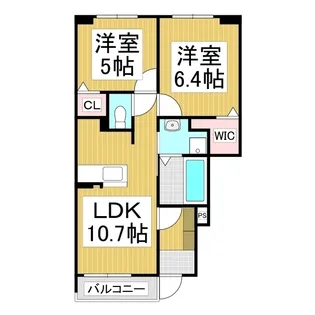 プラッツ・ルーエ【1階】の間取り