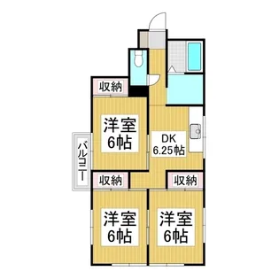 ハイツブルーウイング【2階】の間取り