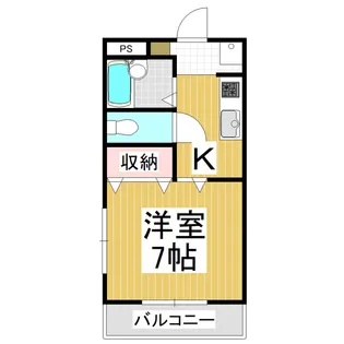 おおみなみアパート【2階】の間取り