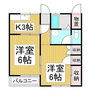 コーポ山下【2階】の間取り