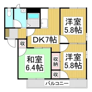フレグランスYouA棟【2階】の間取り