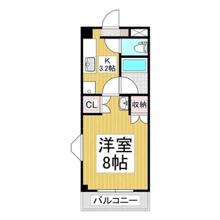 ノーブル中村【3階】の間取り