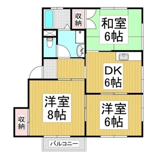 ハイツあるぴ【2階】の間取り