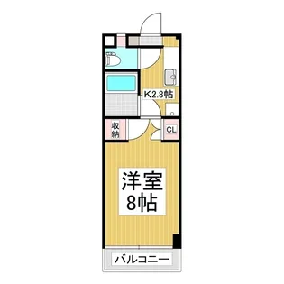 ヒューマンライフギブアンドギブA【2階】の間取り