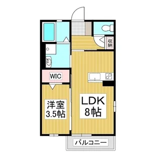 ブランシャ広丘【1階】の間取り