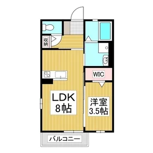 ブランシャ広丘【2階】の間取り