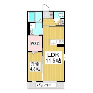 Grande広丘 A棟【1階】の間取り