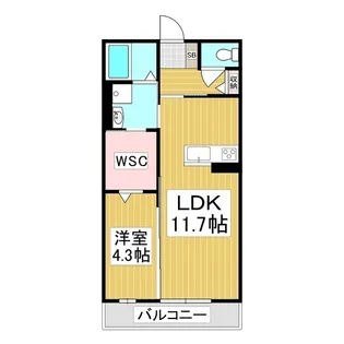 Grande広丘 A棟【3階】の間取り