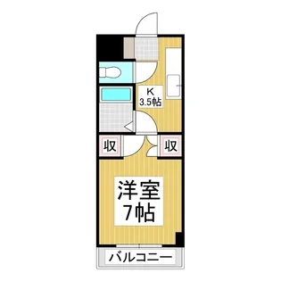 マンションビックソルトヒルA棟【1階】の間取り
