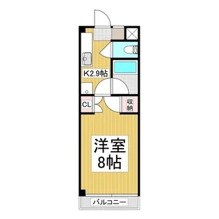 レジデンスオオタ【2階】の間取り