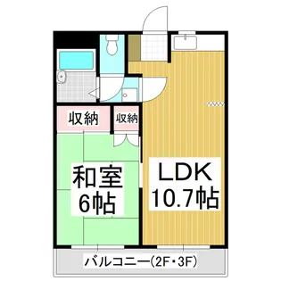 タカギマンションNo.5【1階】の間取り