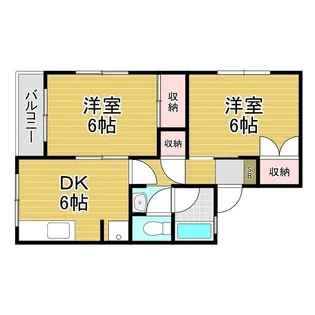 クボタパルデンス【2階】の間取り