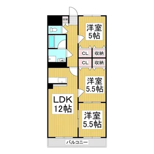 マンションK&G【2階】の間取り