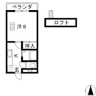 ニューコーポはら【102号室】の間取り